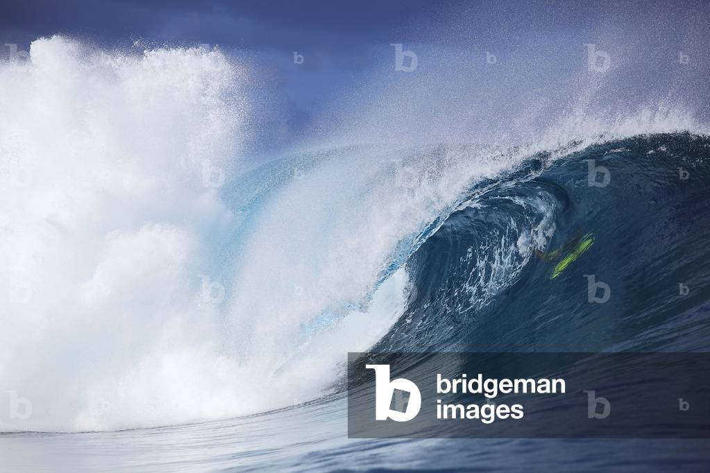 Image of Photography depicting Teahupoo Wave/Tahiti/Polynesia/Pacific Ocean