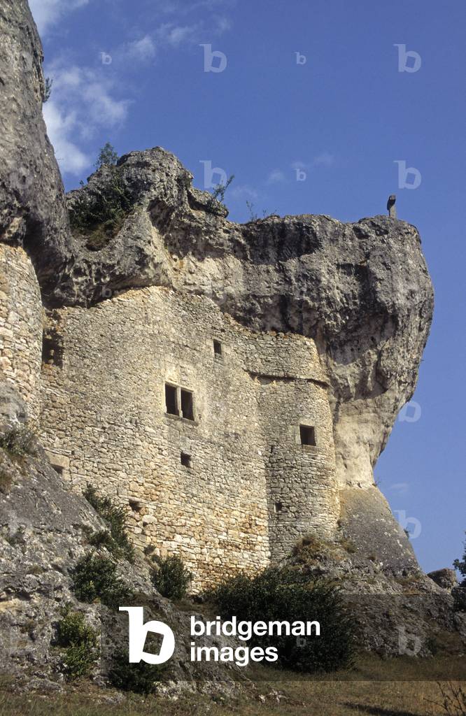 Medievale fortress of the Baumes/Plateau du Larzac/Grands Causses Regional Natural Park/Aveyron/Midi Pyrenees/France