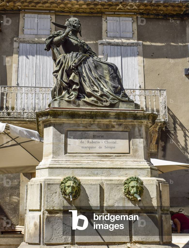 Statue of Madame the Marquise of Sevigné, Grignan, Drôme