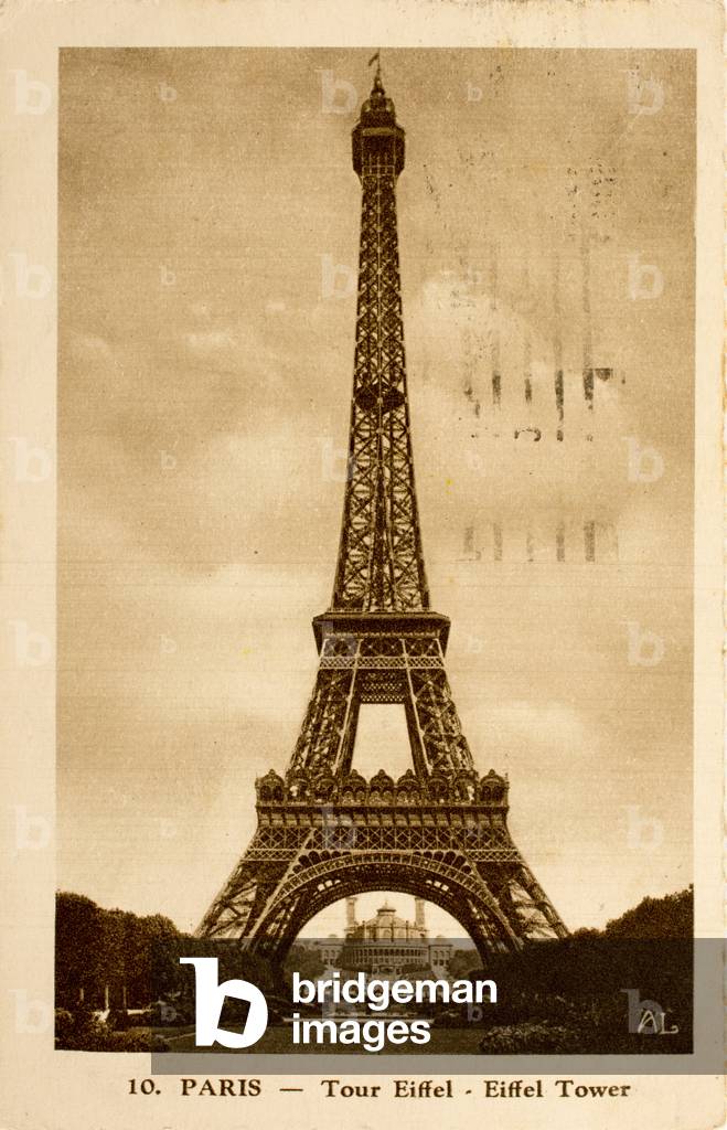 Cartolina postale/Torre Eiffel/Parigi/Senna/Ile de France/Francia