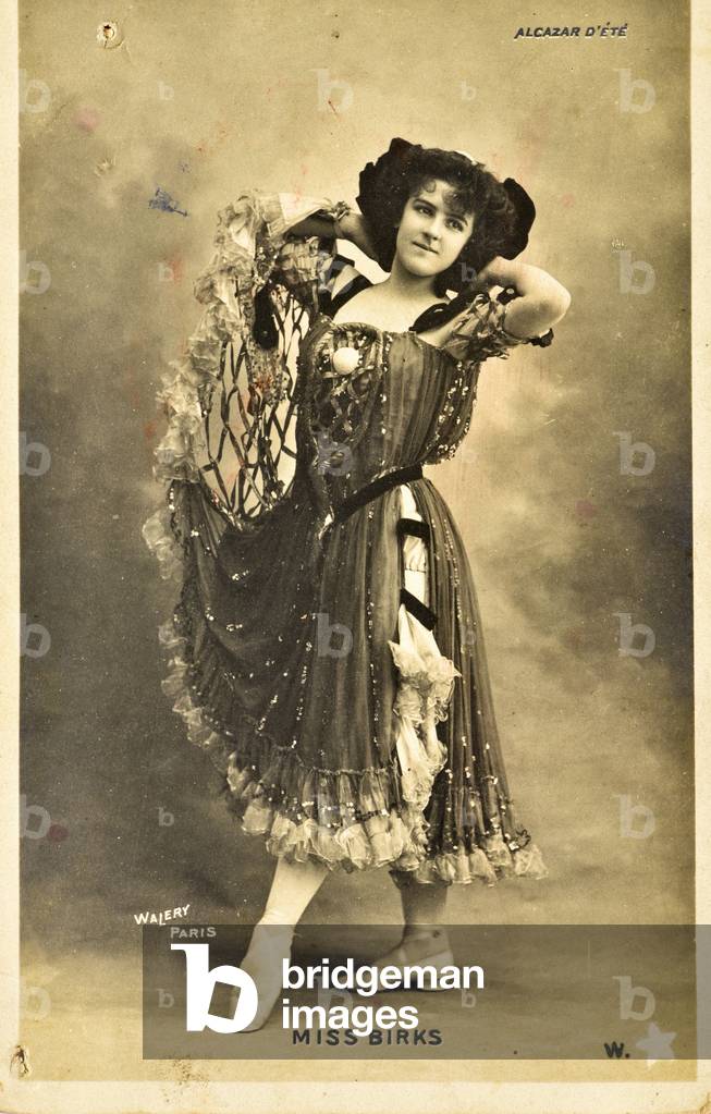 Postcard: Summer Alcazar - Portrait of Miss Birks, Music Hall Artist