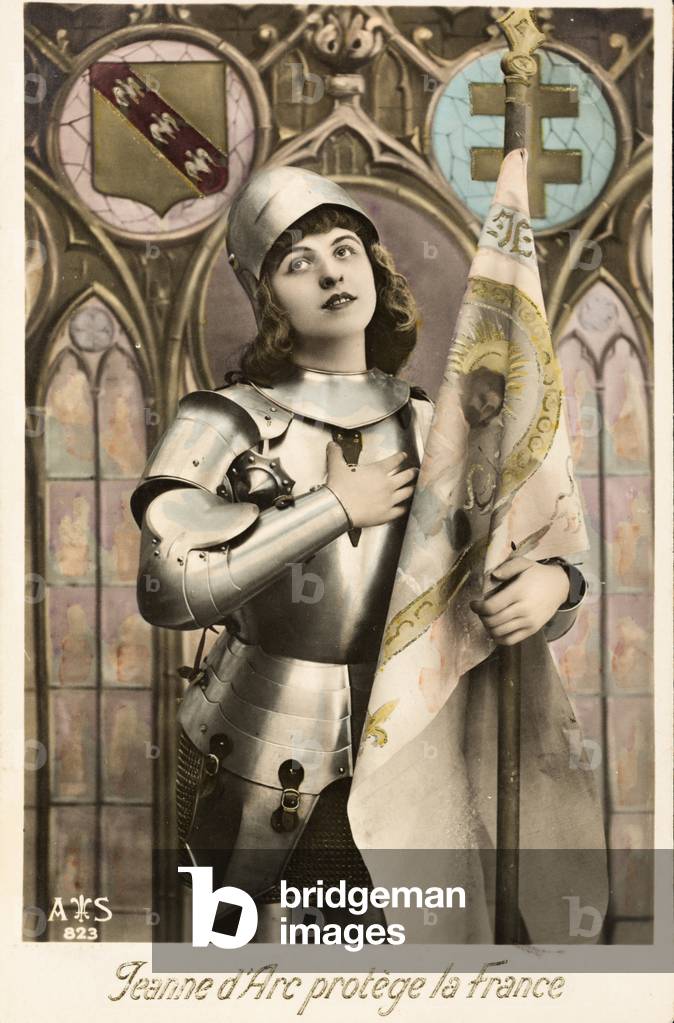 Old postcard/Joan of Arc