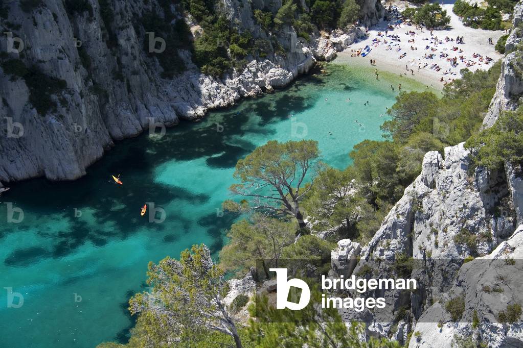 Calanques de Cassis/En Vau/Bouches du Rhone/Provence Alpes Cote d'Azur/France