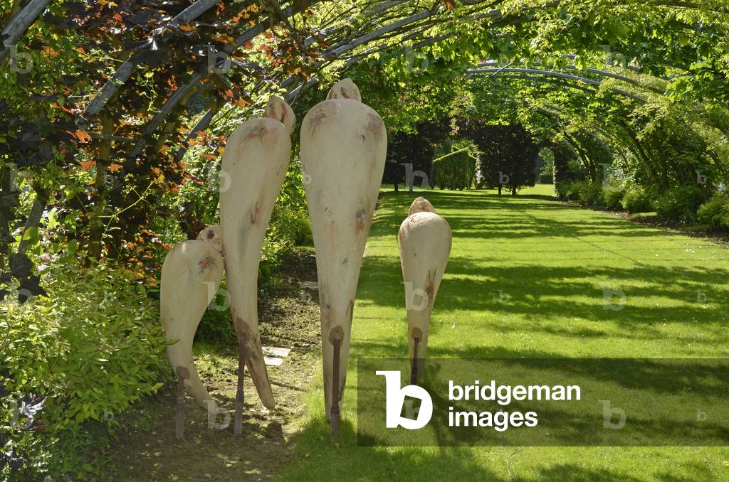 "Arbour/Skulptur von Robert Arnoux/Les jardins de Sericourt/Sericourt/Pas de Calais/Nord Pas de Calais/Frankre