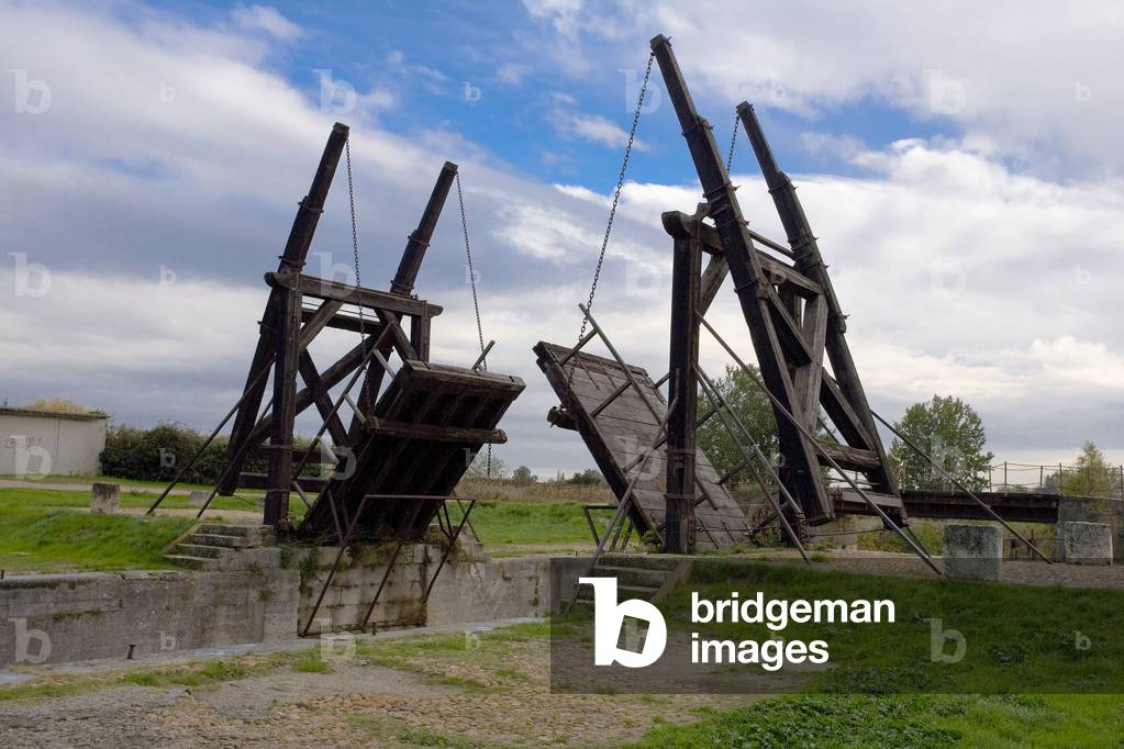 Pont Langlois painted by Van Gogh in 1888/Arles/Bouches du Rhone/Provence Alpes Cote d'Azur/France