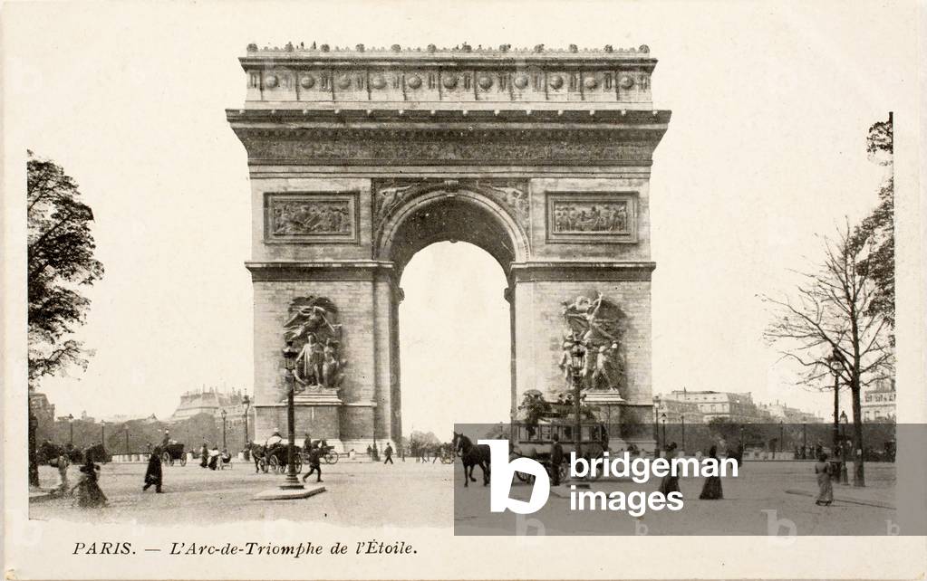Postcard/Arc de Triomphe de l'Etoile/Paris/Seine/Ile de France/France