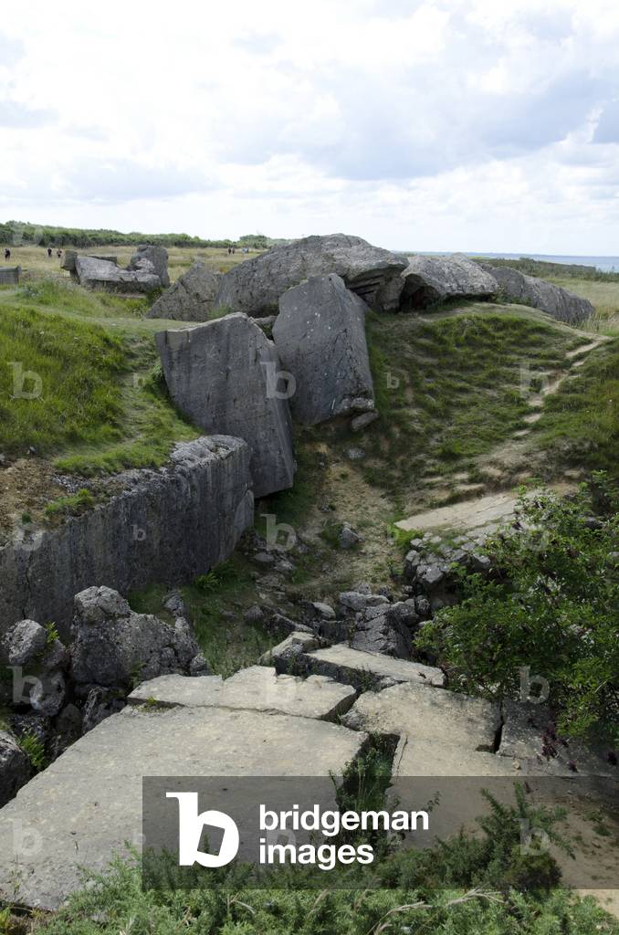 Pulverized ammunition compartment/Plage du Debarquement/Pointe du Hoc/Bessin/Calvados/Basse Normandy/France