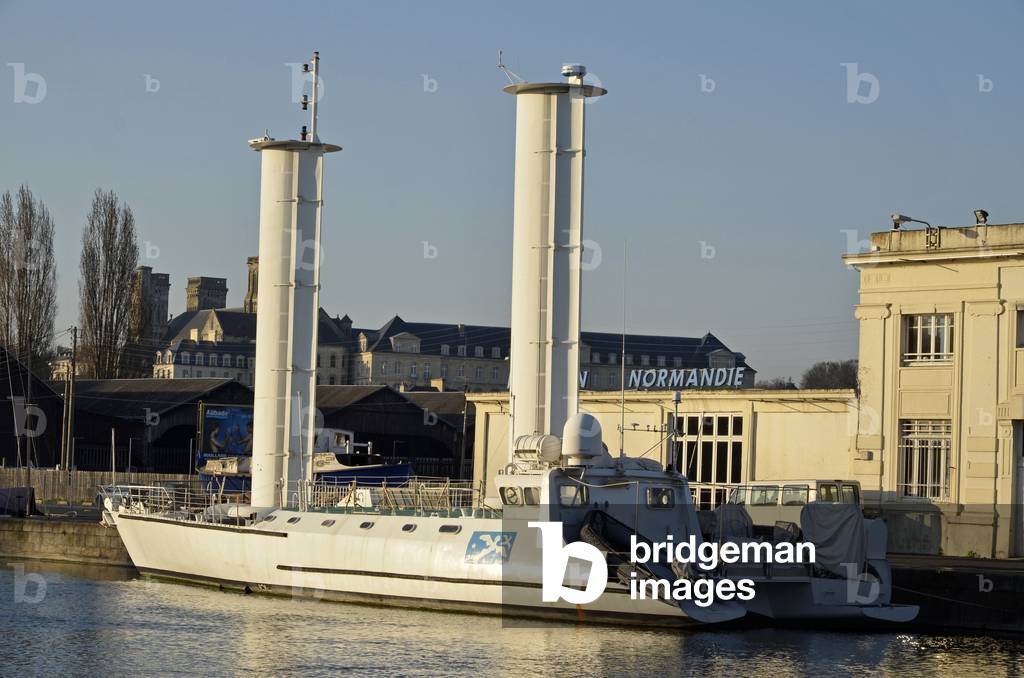 Boat Alcyone/Commander Cousteau/Port de Caen/Calvados/Basse Normandy/France