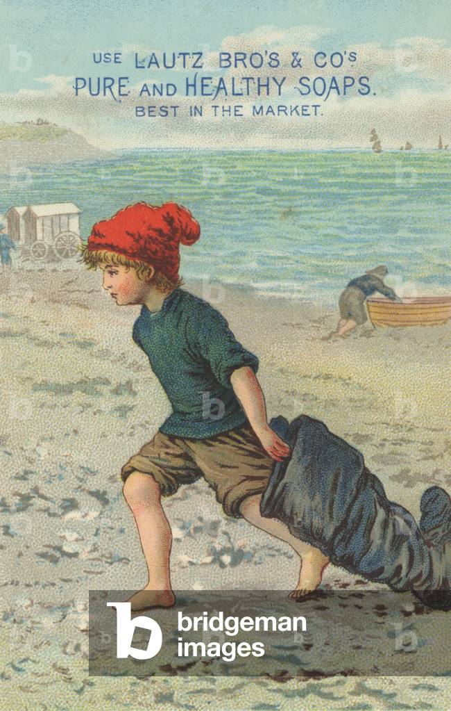 Advertisement for Lautz Bro's & Co's Pure and Healthy Soaps, c.1880 (colour litho)