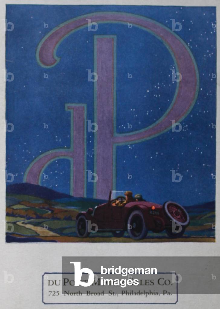 DuPont Motor Sales Co., 1921 (colour litho)