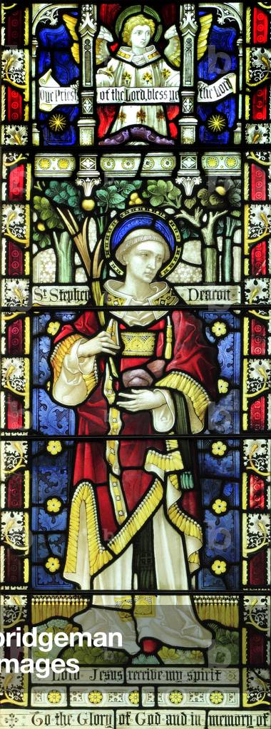 Window depicting St. Stephen, c.1890 (stained glass)