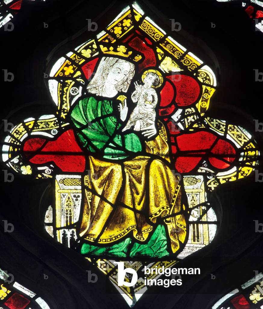 Virgin and Child (stained glass) 