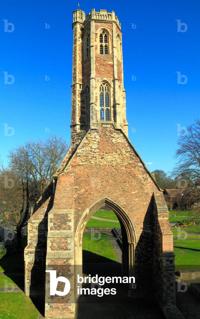 Central tower of Greyfriars Friary, King's Lynn, Norfolk (photo)