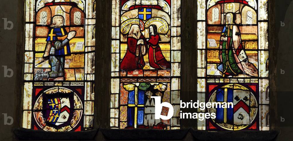 Sir John and Lady Anne Shelton, east window, Church of St Mary, Shelton, Norfolk (stained glass)