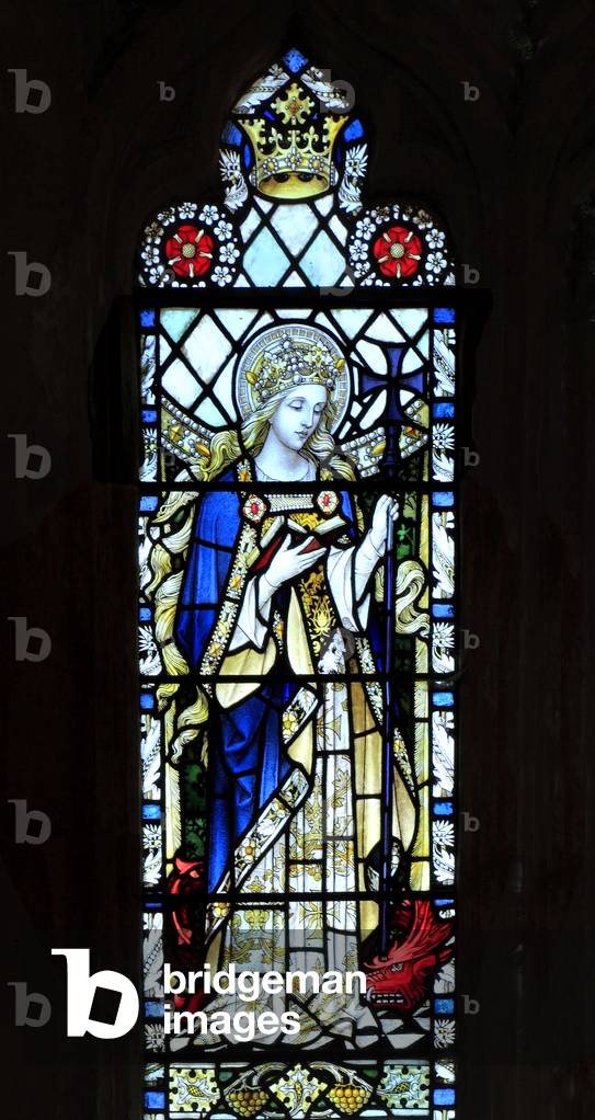 Window depicting St. Margaret of Antioch, 1923 (stained glass)