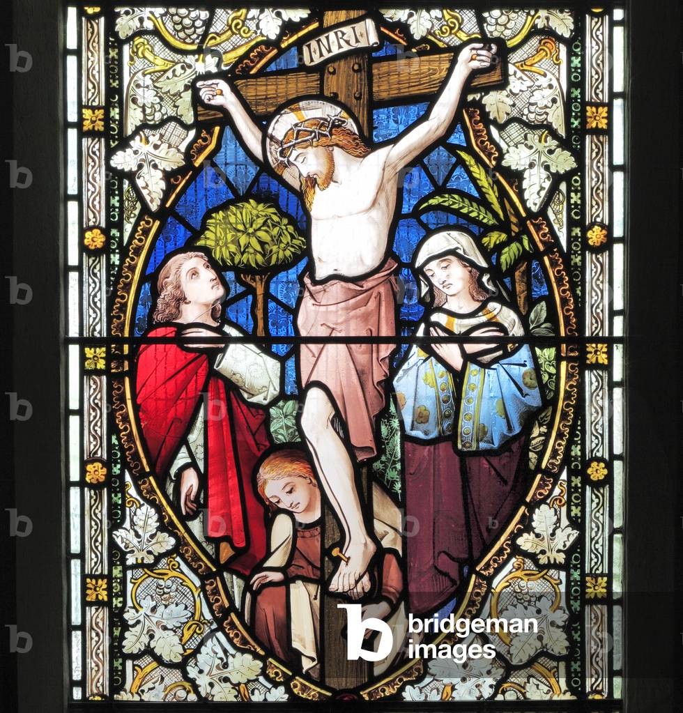 The Crucifixion of Jesus, 1869 (stained glass)