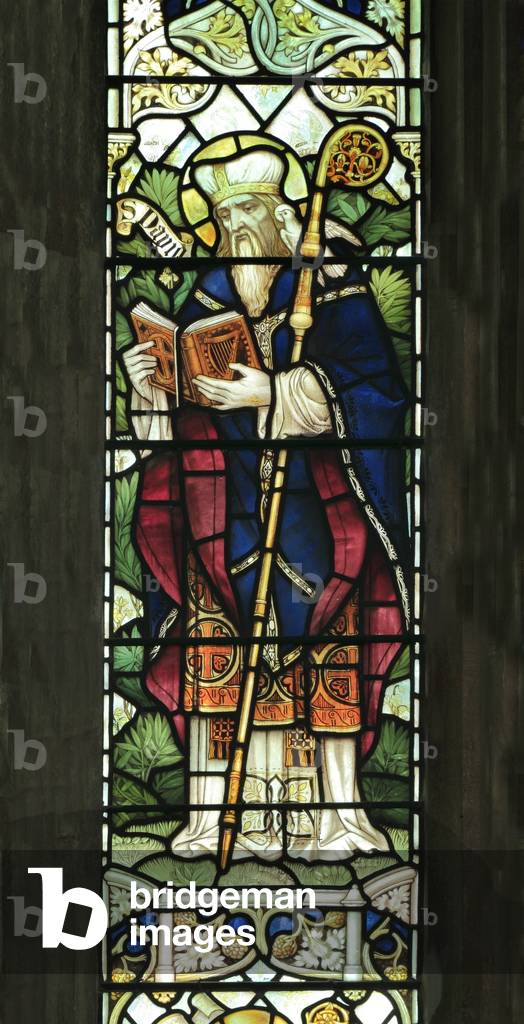 St. David, from St. Nicholas Church, Blakeney, Norfolk, 1900 (stained glass).