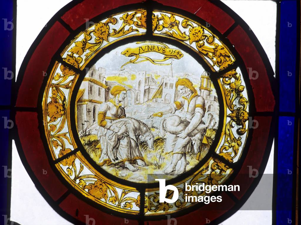 Labour of the month, June (stained glass)