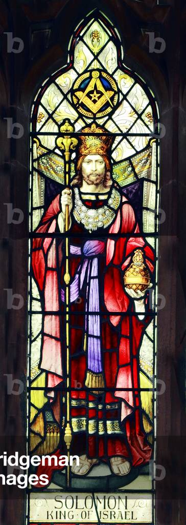 Window depicting Solomon, King of Israel, late 19th century (stained glass)