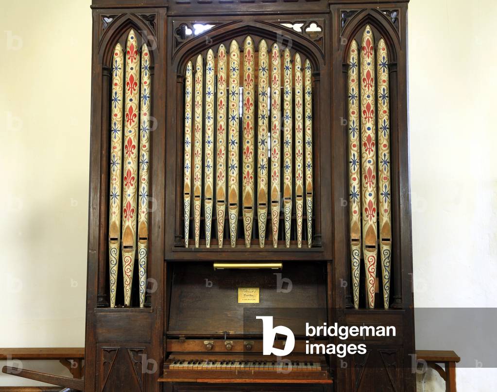 Church Organ, by Samuel Street, 1843, Burnham Thorpe, Norfolk (photo)