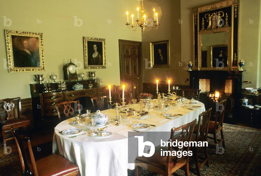 Dining Room of The Georgian House, Edinburgh, Scotland (photo)
