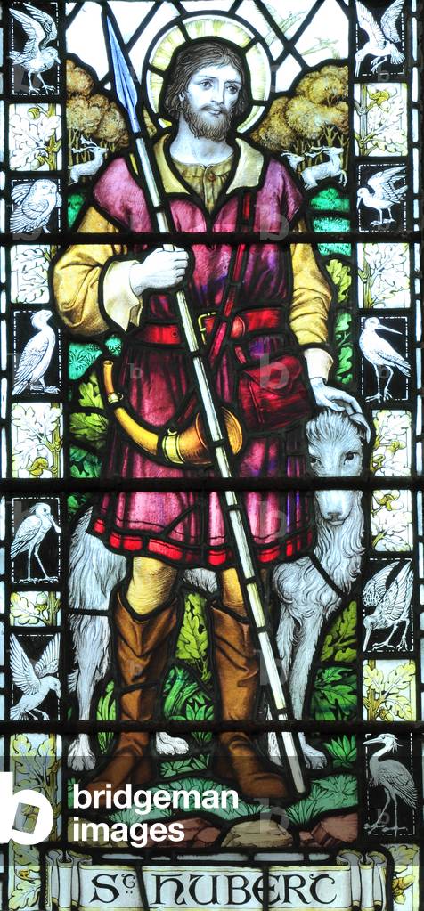 Window depicting St. Hubert, 1925 (stained glass)