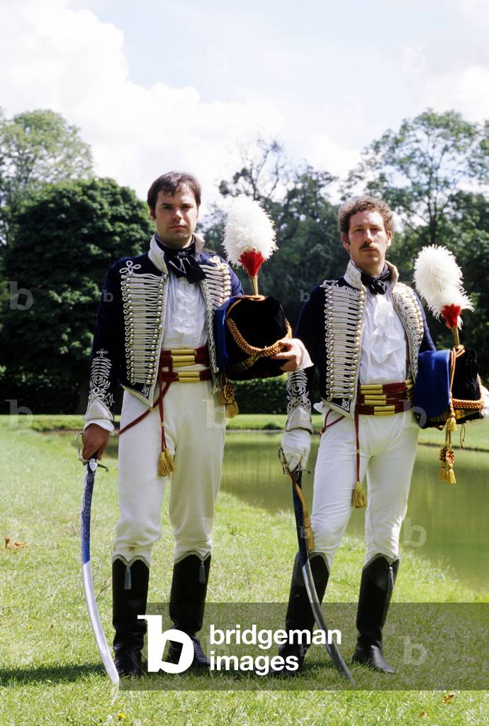 British Dragoon Officers 1815, reenactment