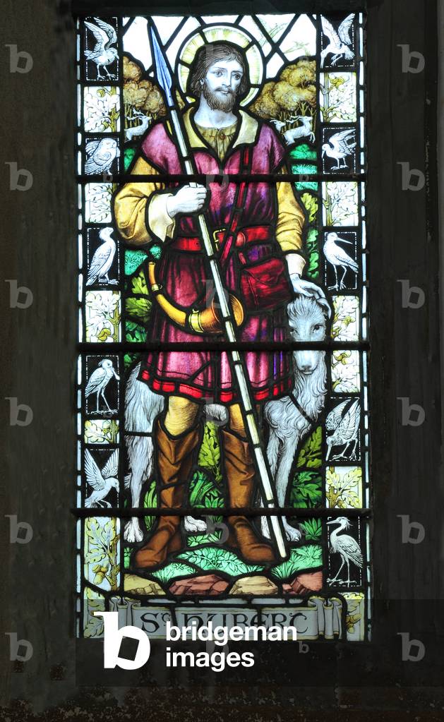 Window depicting St. Hubert, 1925 (stained glass)