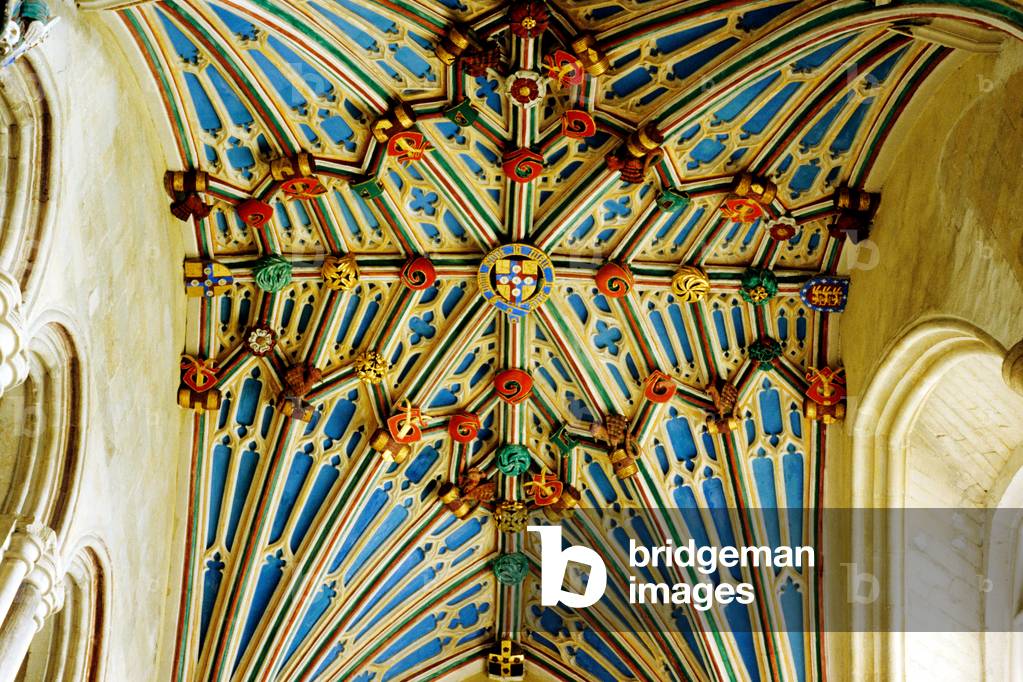 Lierne vaulting and ceiling bosses, Bishop Langton chapel (photo)
