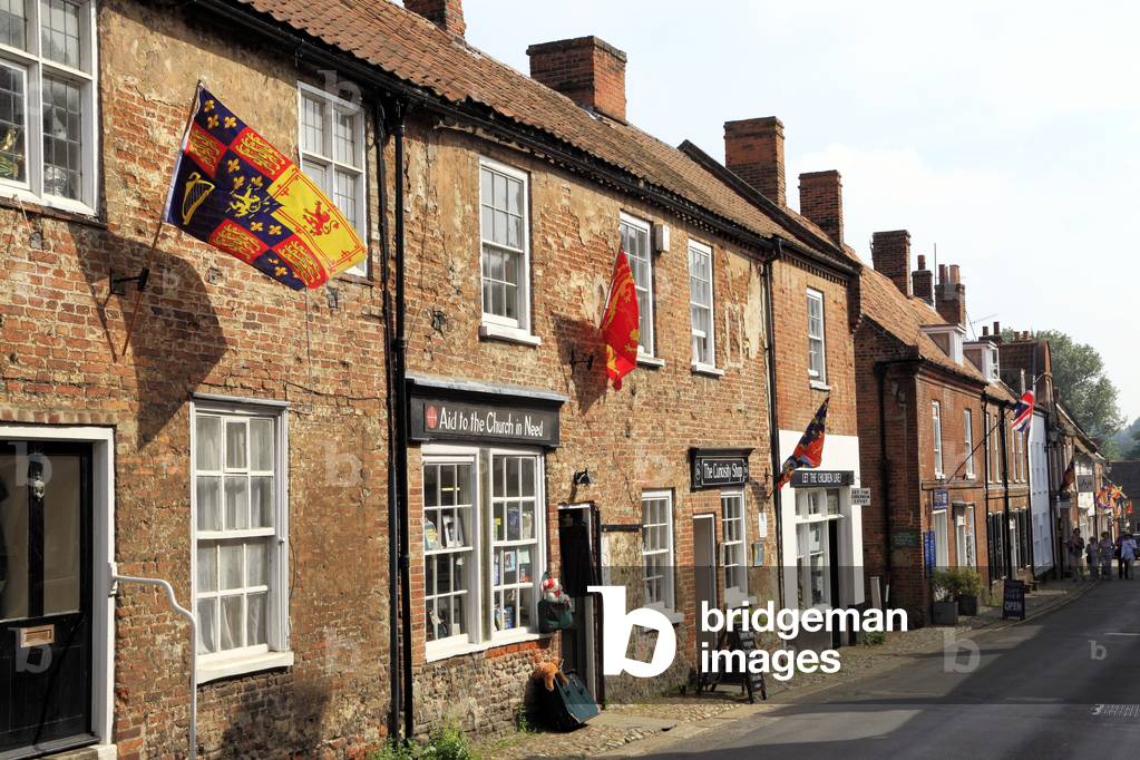 Shops on the High Street, Walsingham, Norfolk (photo)