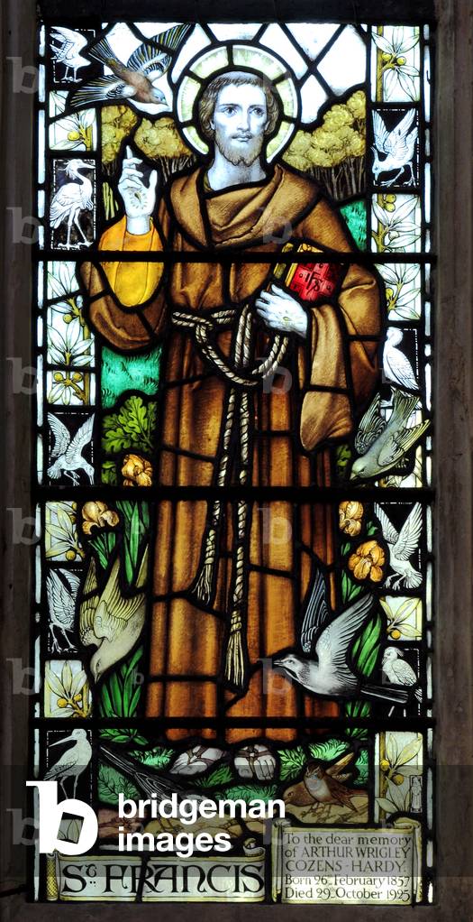 Window depicting St. Francis, 1925 (stained glass)