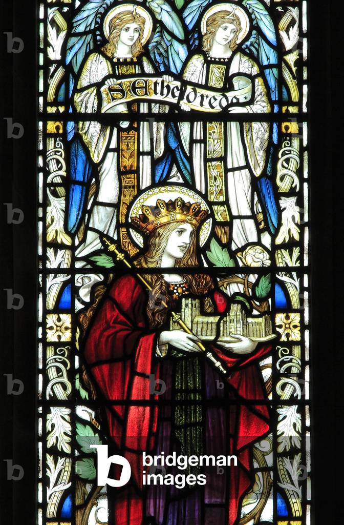 St. Etheldreda, Blakeney, Norfolk, from St. Nicholas Church, Blakeney, Norfolk, 1900 (stained glass)