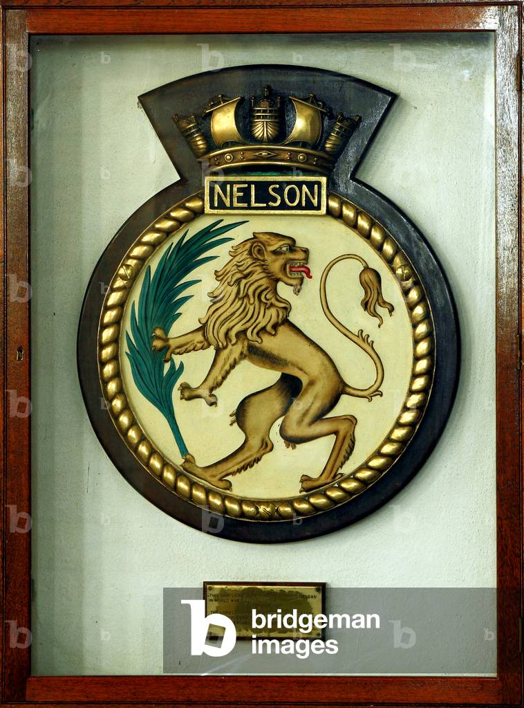 HMS Nelson ship's crest, Burnham Thorpe Church, Norfolk, England (photo) 