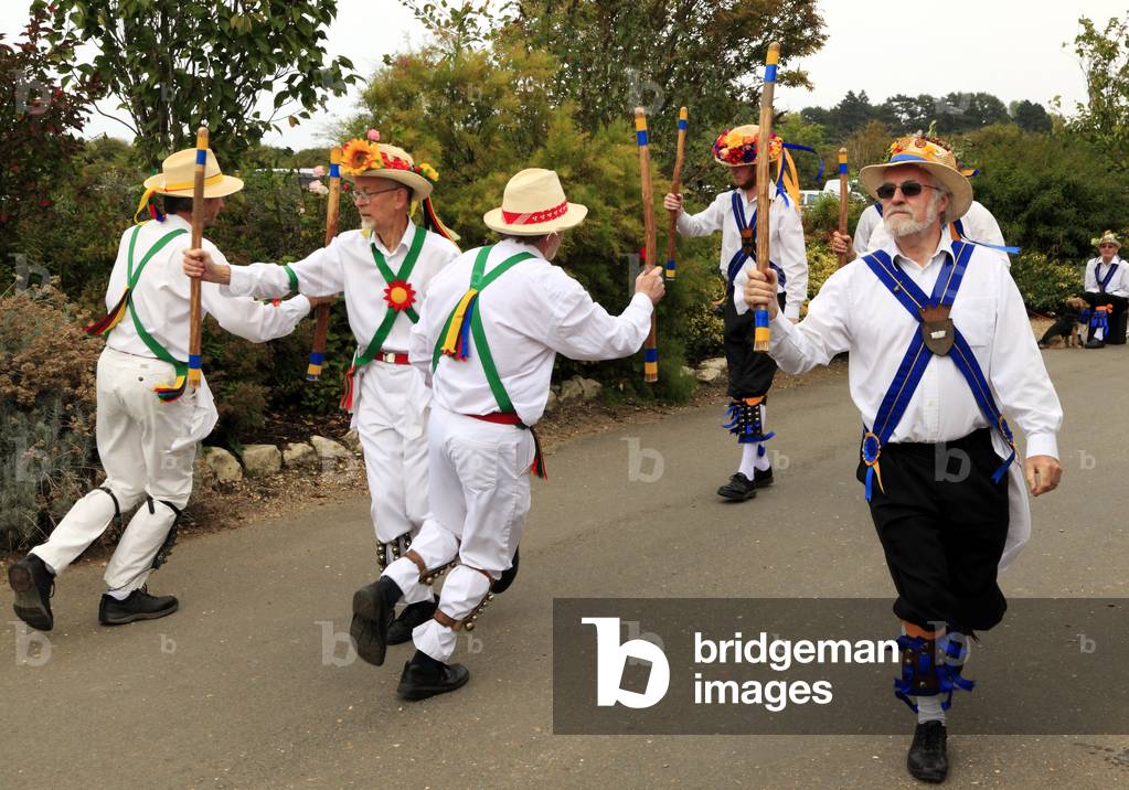 Traditional English Morris Dancers, Thornham, Norfolk (photo)