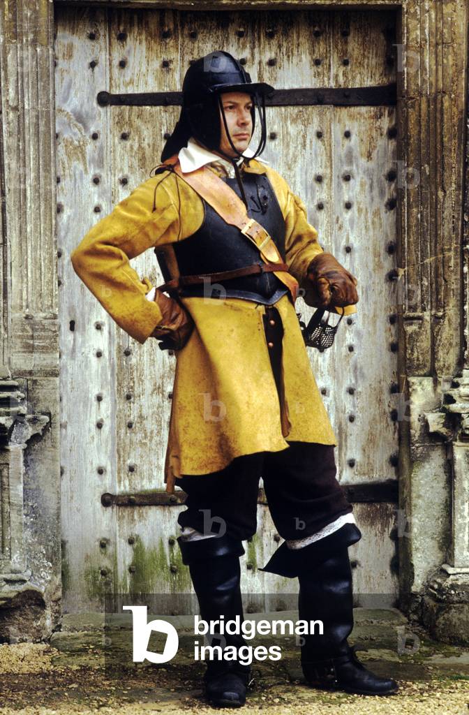 English Civil War, Cromwellian cavalryman, 17th century, historical re-enactment