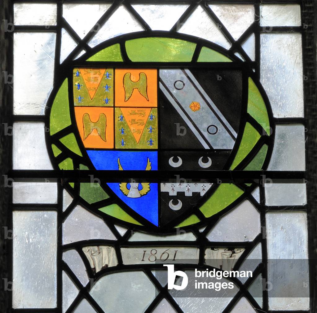 Arms of George Henry Seymour, 1861 (stained glass)