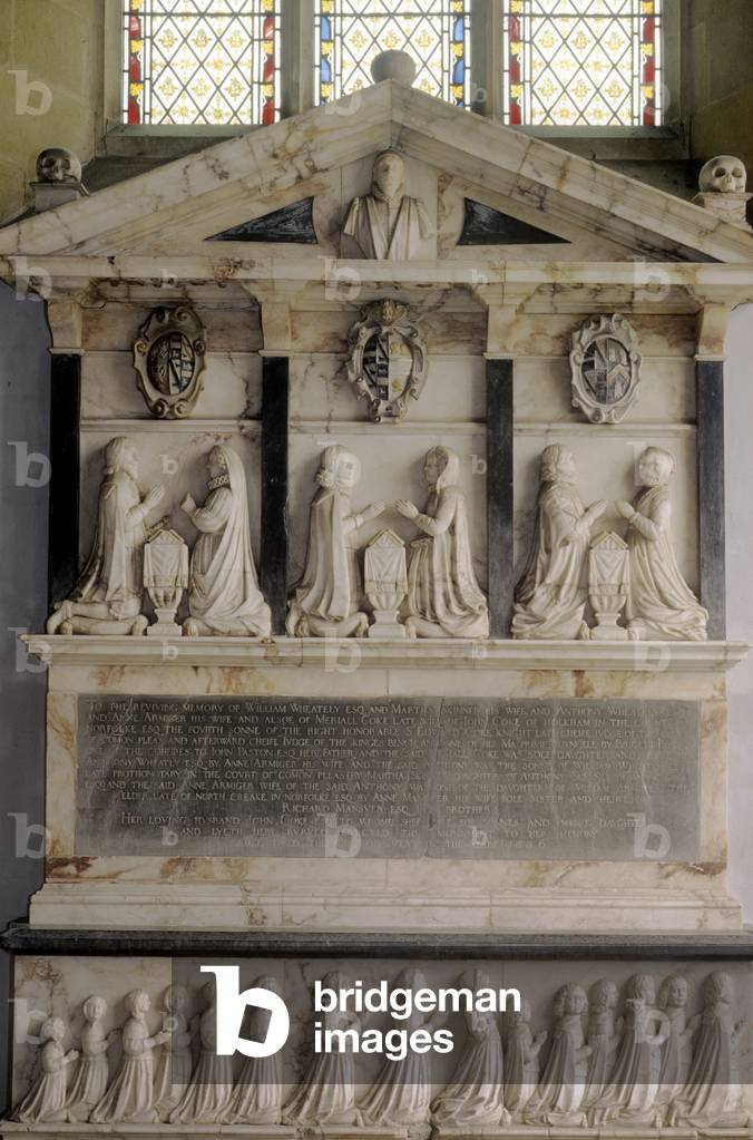 Monument to Meriall Coke and her family, 1636 (alabaster)