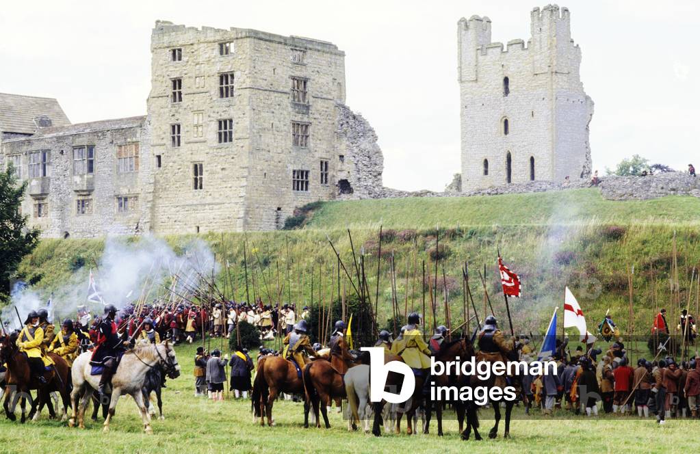 English Civil War historical re-enactment, Yorkshire (photo)