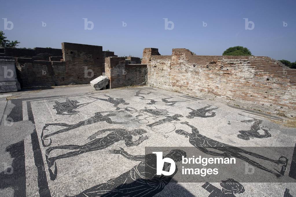 Image of The baths of Marina Gate, Ostia Antica, Italy. Ostia Antica