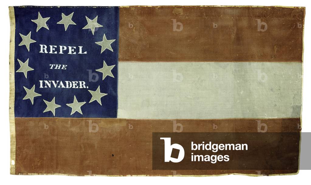 "Nationale Flagge des Bundes (Textil)", 19. Jahrhundert von American School