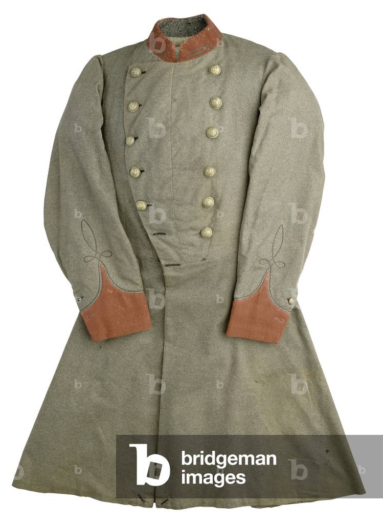 "Uniforme Frockjacke von First Lieutenant Adolf Shirebar (Textil)", 19. Jahrhundert von American School