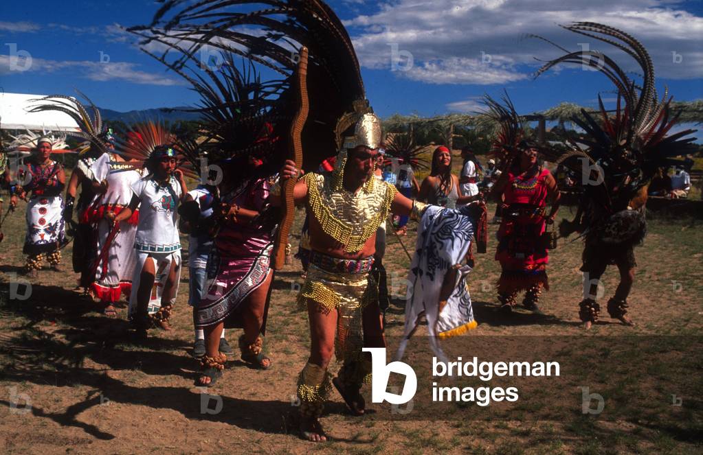 Tewa performing in a ceremony