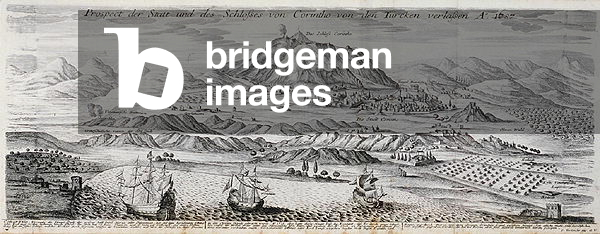 View of Corinth following the departure of the Turks in 1687 (engraving)