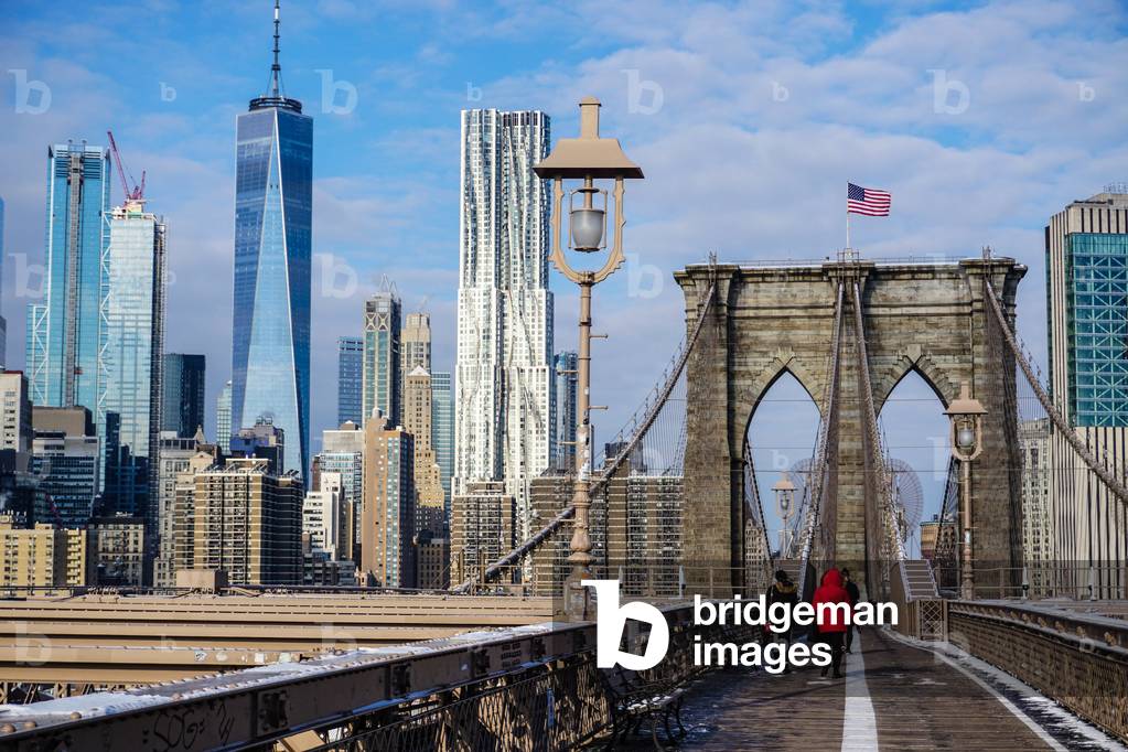 Manhattan from Brooklyn Bridge, New York City (photo)