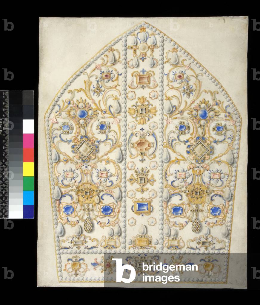 A Design for a Mitre (watercolour)