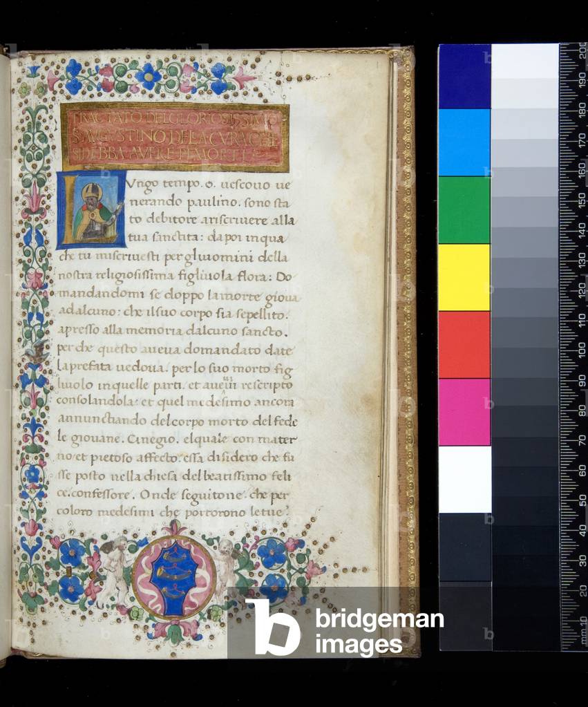 Ms 139. Augustine, De cura pro mortuis gerenda, in Italian transl., 15th century (parchment)