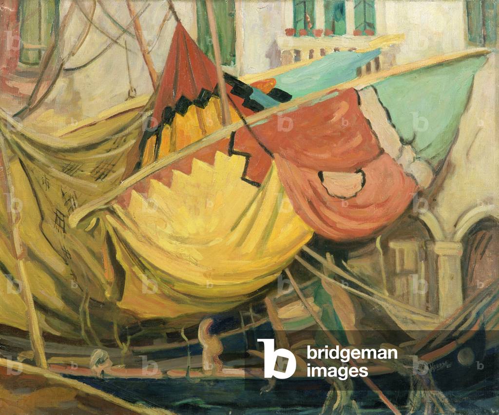 Sails (oil on canvas)