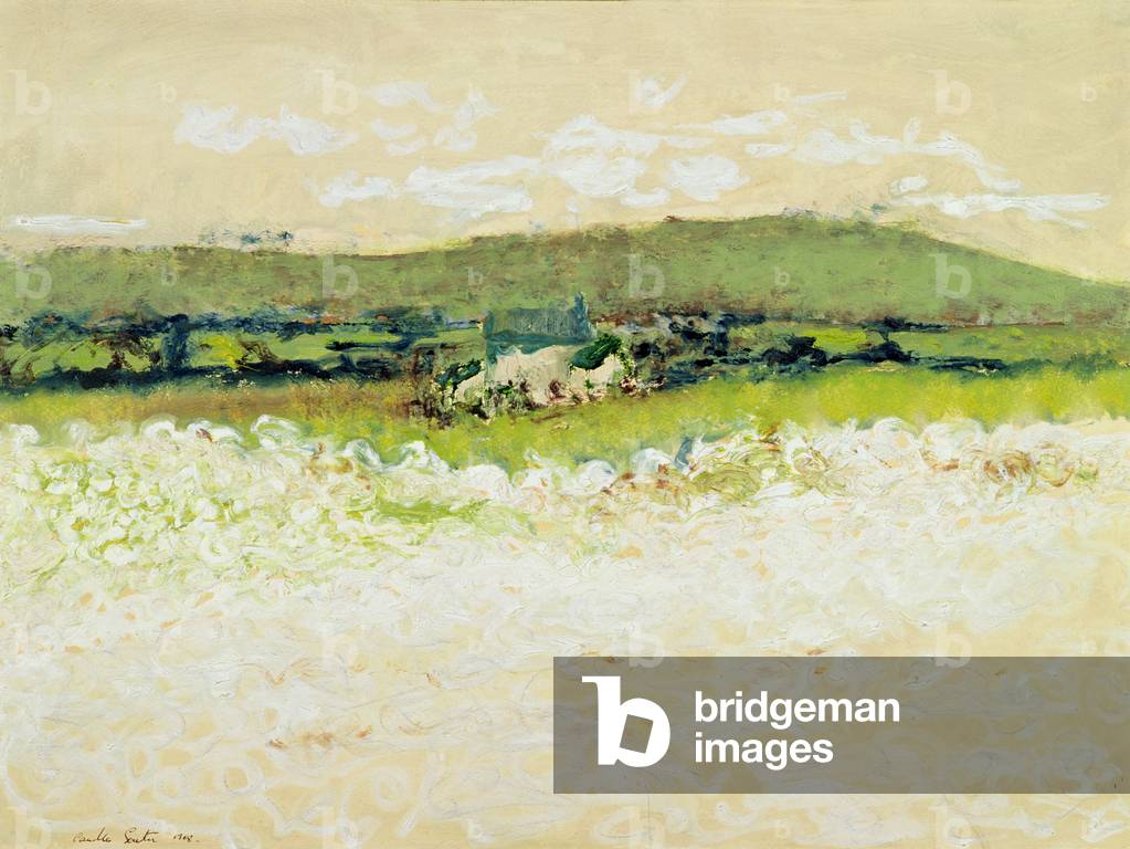 Waiting to go on the Canal, 1968 (oil on board)