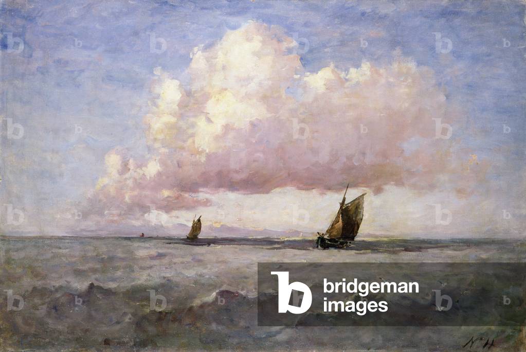 Off Lowestoft; Sea Piece, 1896 (oil on canvas)