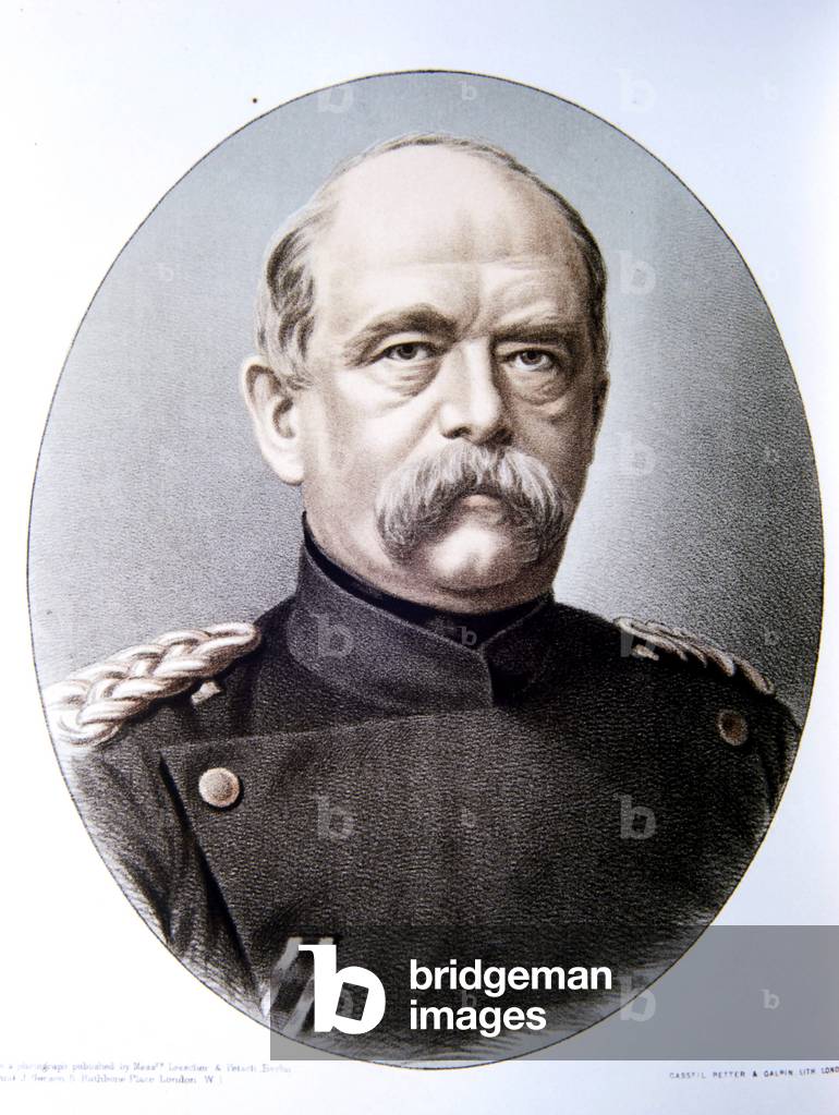 19th colour lithograph. c. 1880. Bismarck, Prince Otto Edward Leopold von. (1815-1898)